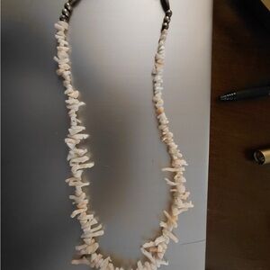 Elegant Pink and White Angel Coral Necklace